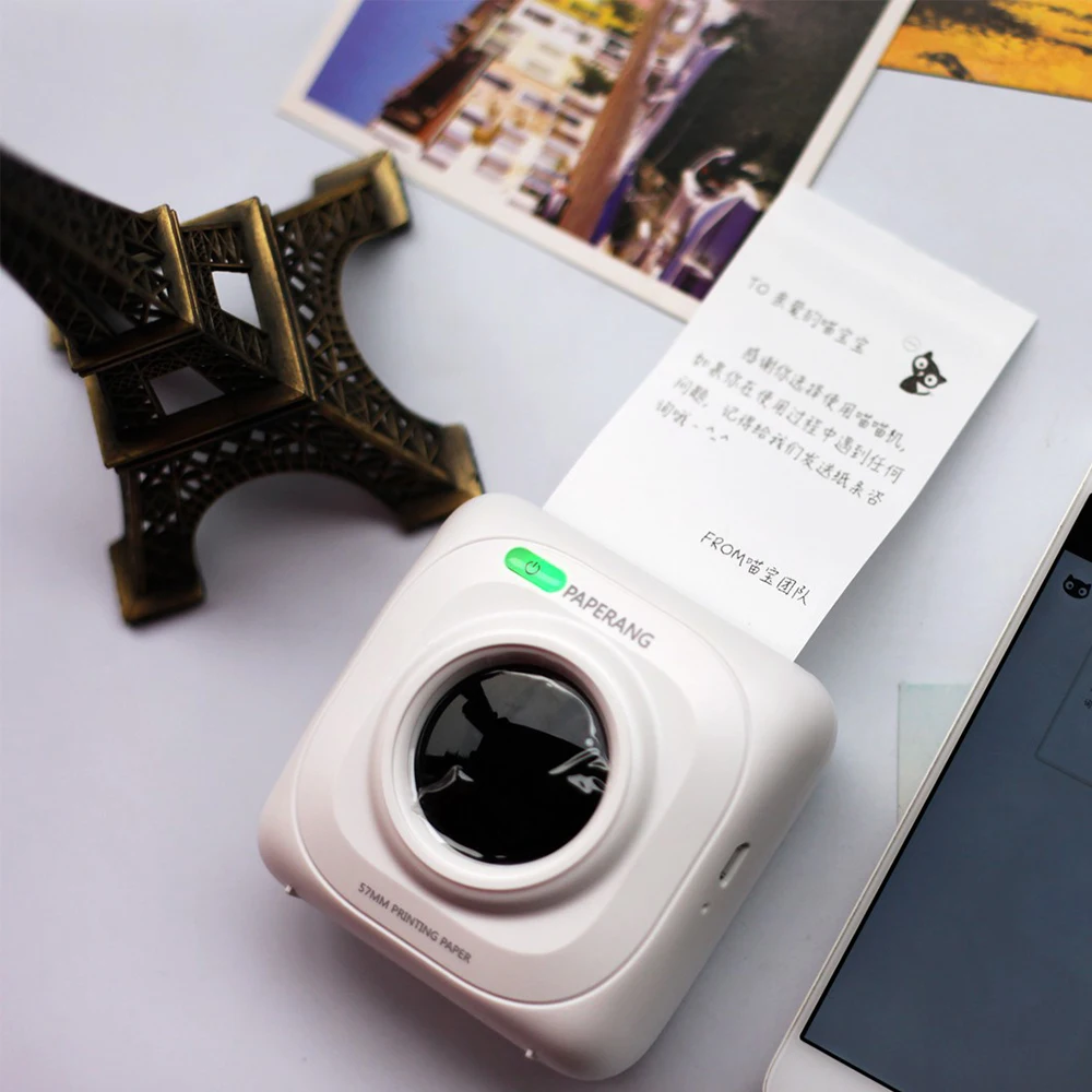 Портативный мини принтер с Bluetooth 4 0 POS Термальный фотопринтер беспроводное