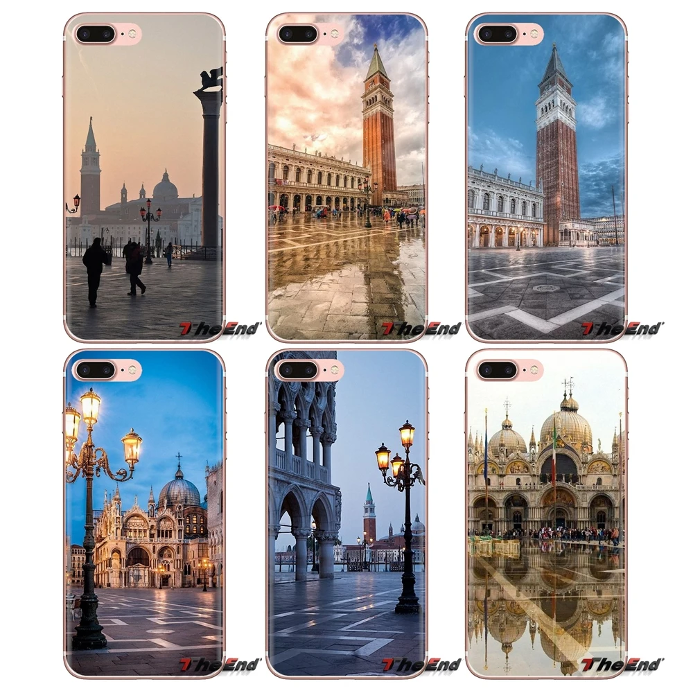Piazza San Marco Aerial Венеция Мягкий ТПУ чехол для телефона Huawei Nova 2 3 2i 3i Y6 Y7 Y9 Prime Pro GR3 GR5 2017
