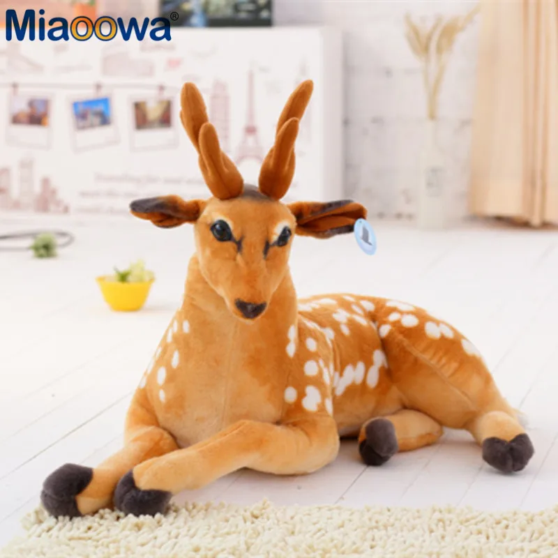 

1pc 30cm Kawaii Simulation Deer Animal Plush Toy Soft Stuffed Deer Doll Home Decor high quality Baby For Children