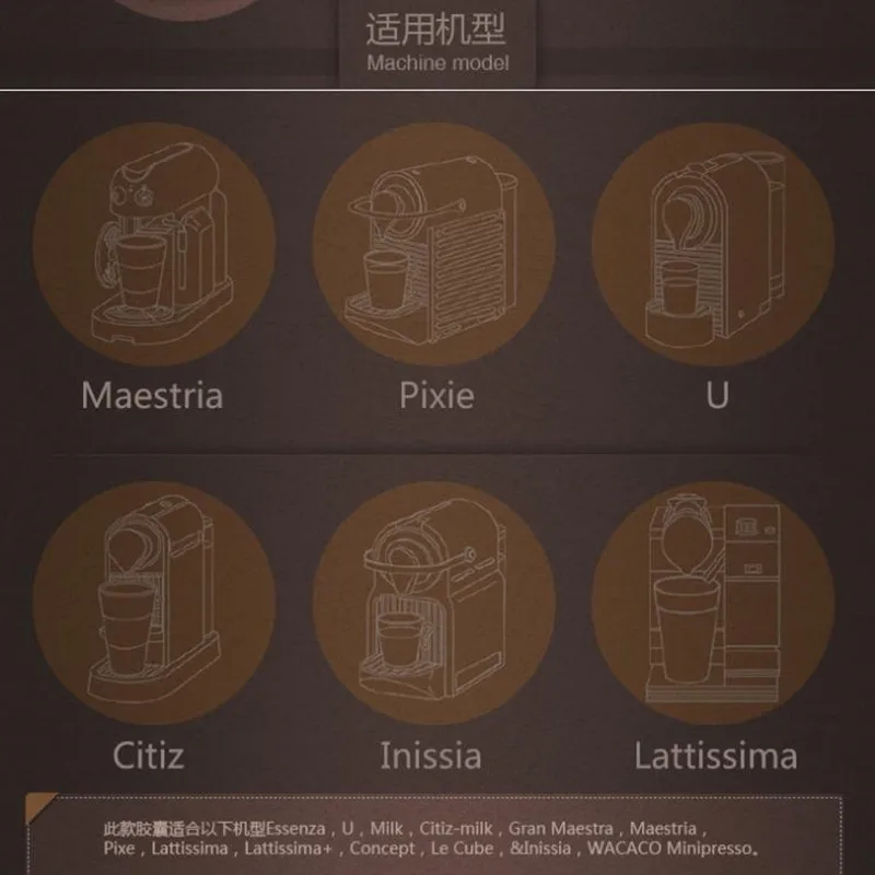 Recaps нержавеющая сталь многоразовые кофейные капсулы стручки для кофемашины