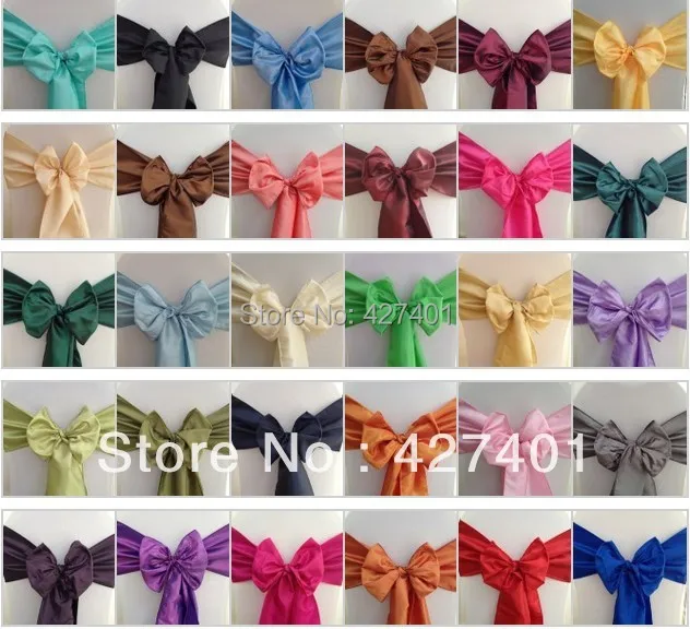 Горячая продажа оранжевый стул с обивкой из тафты створки для свадебного