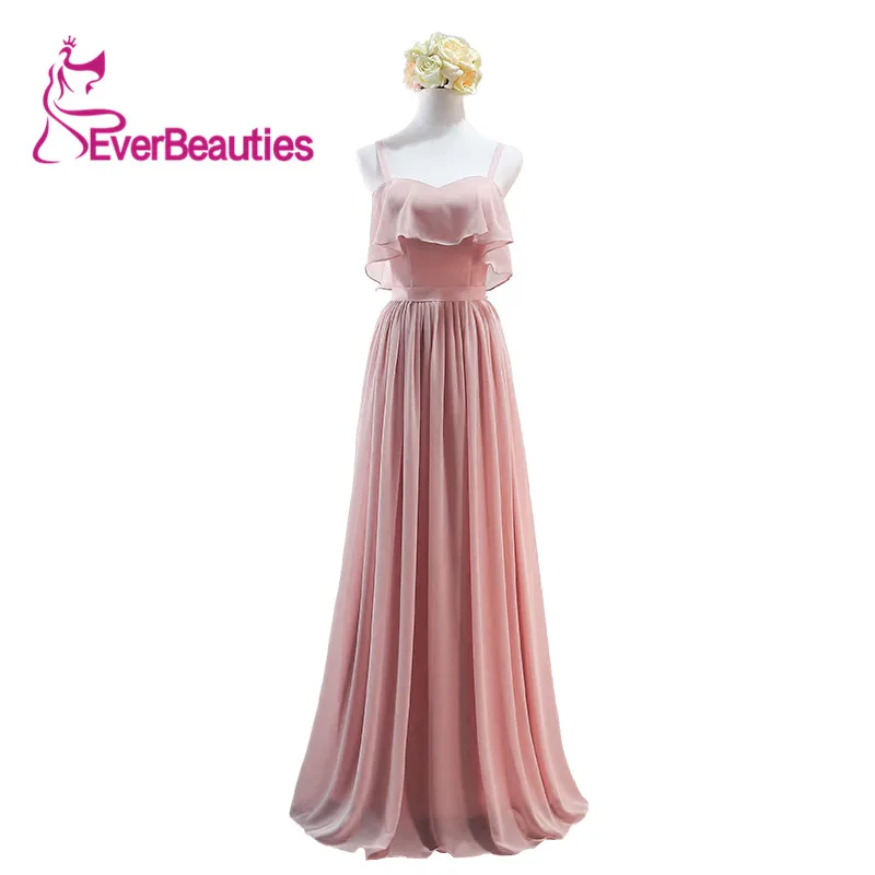 Elegant Bridesmaid Dress Chiffon Prom Gown Dresses Floor-Length Long Formal Wedding Party | Свадьбы и торжества