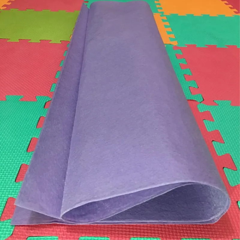 1 шт 40*50 см войлочная ткань DIY ремесла для детей ручные животные игрушки войлочные цветы гирлянда Швейные куклы для хранения Домашний Декор ткань - Цвет: light purple