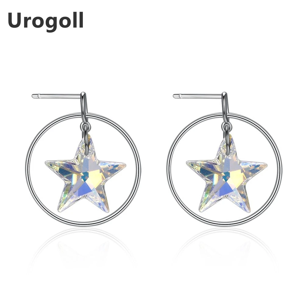 

Серьги женские из серебра 925 пробы с искусственными камнями