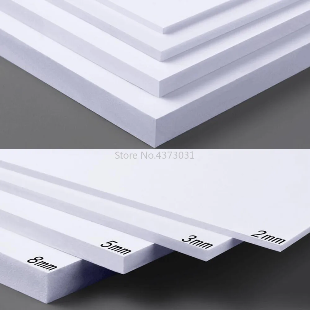 5 stücke 300x200mm Weiß/Schwarz PVC schaum bord Für DIY Gebäude modell materialien Handgemachte Modell, der material kunststoff flache bord