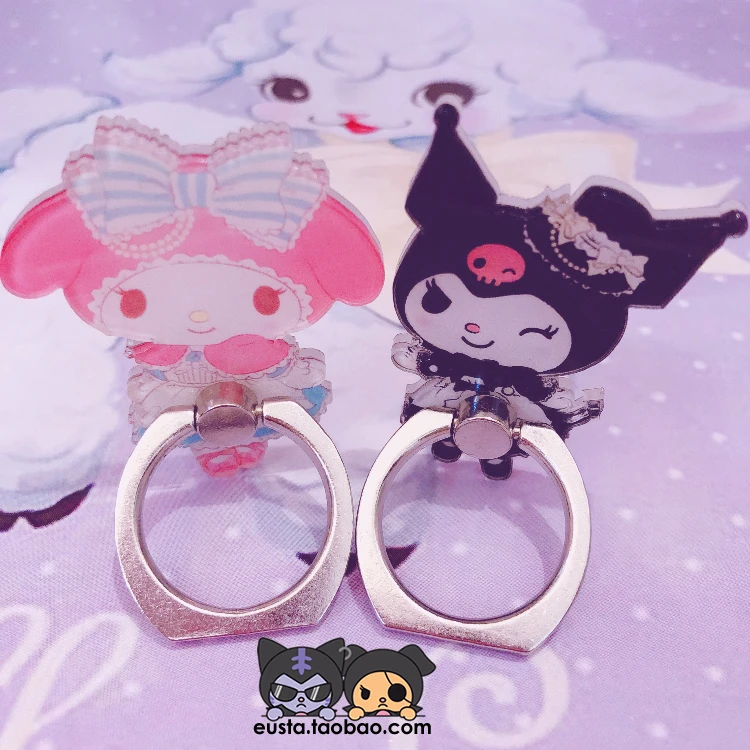 1 шт. милый мультяшный держатель для телефона MyMelody Kuromi, аксессуары для кукол