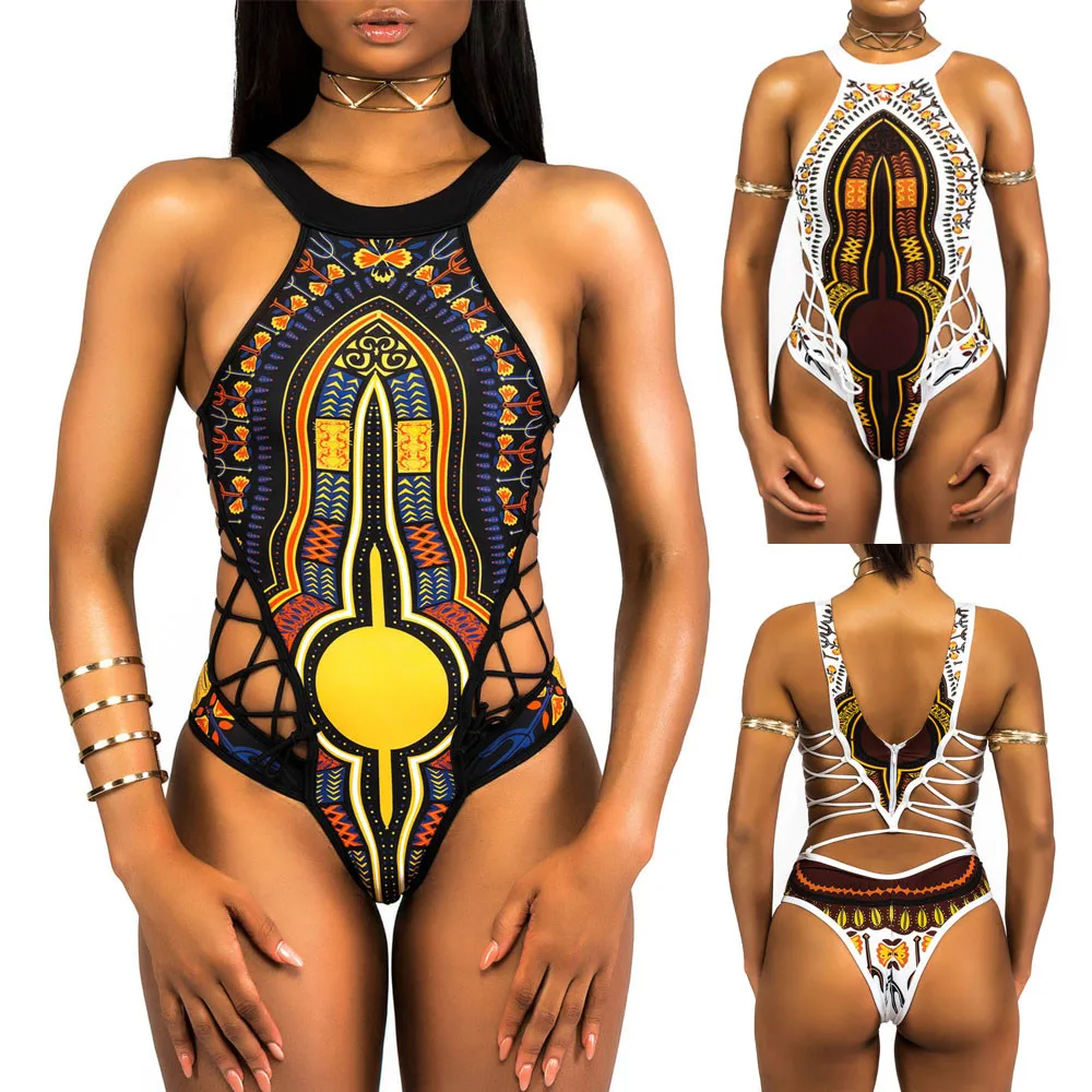 Женский купальник с принтом SAGACE цельный сексуальный пляжная одежда для плавания