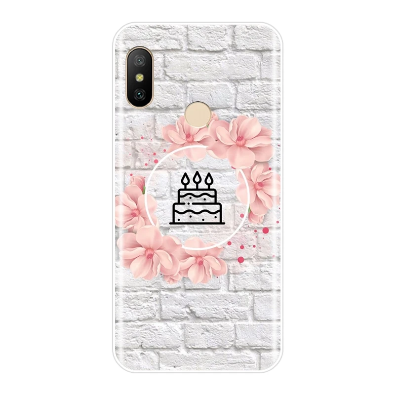 Мягкий силиконовый чехол с сердечками и самолетом для Xiaomi MI A1 A2 Lite Mi5 Mi6 Mi8 задняя