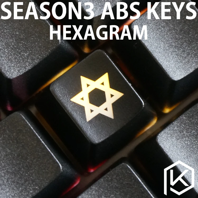 Новый блеск с помощью брелоков ABS светится блестит hexagram oem профиль красный и