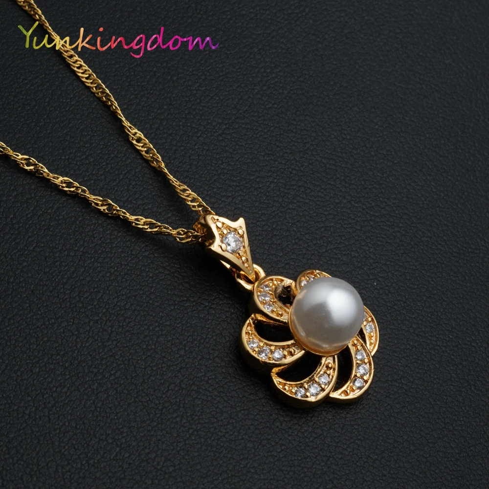 

Yunkingdom Classic simulated pearl necklaces & pendants female elegant fashion jewelry