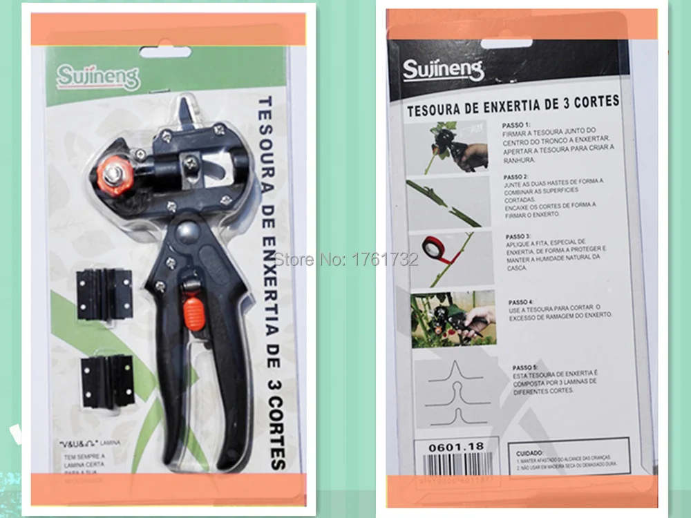 Садовые ножницы для прививки фруктовых деревьев режущий инструмент + 2 лезвия 1