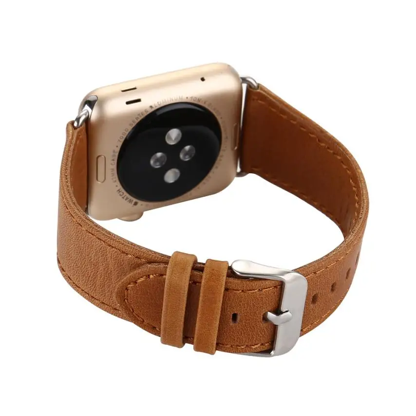 Moment# N03 Free 2018 Top Sales Leather Buckle Wrist Watch Band Strap Horses Belt for Apple 38mm 42mm Dropshipping | Наручные часы