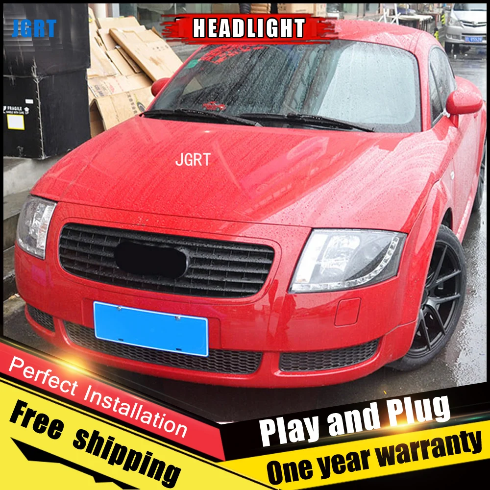 2 шт. автомобиль Стиль светодиодный фары fo Audi TT 1999 2006 для налобный фонарь DRL