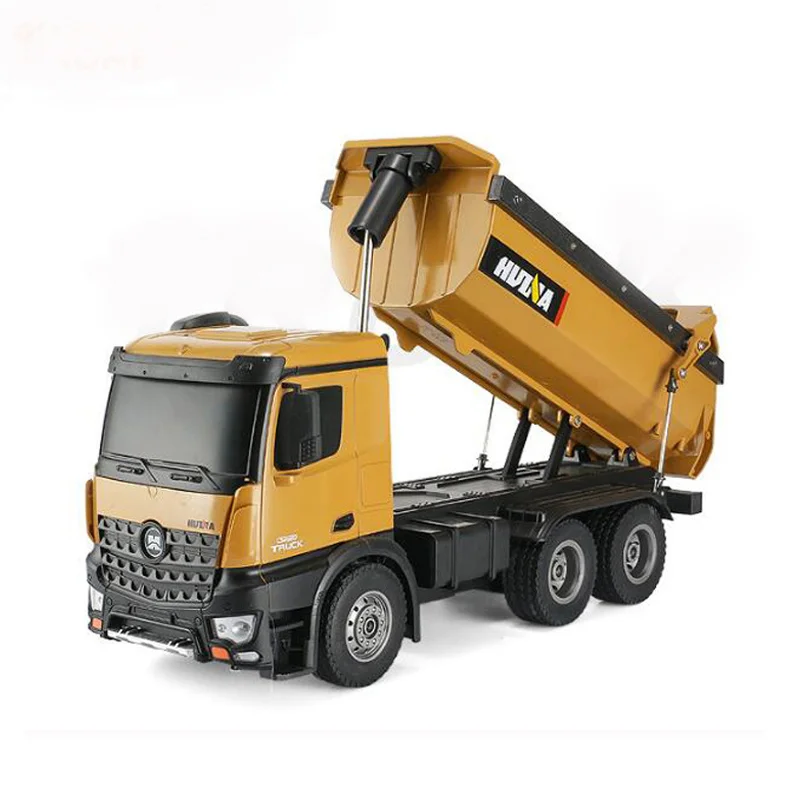 HUINA игрушки 1573 573 1/14 10CH сплав RC самосвал Инженерная строительная машина