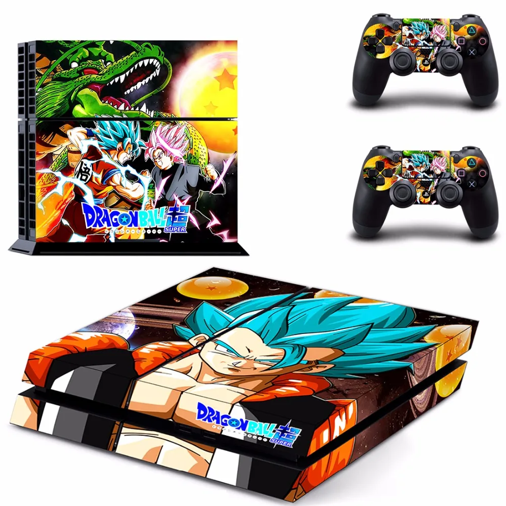 6 Стили dragon ball Наклейка для Sony Playstation 4 PS4 Консоли Защитная Пленка + 2 шт. Controller Protector