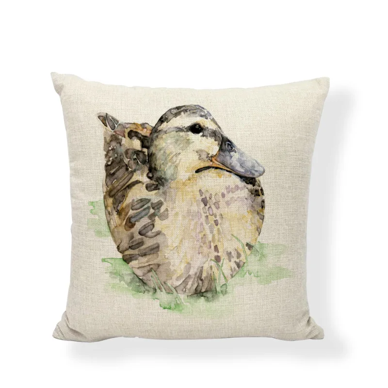 Наволочка Акварельная в океаническом стиле украшение для дома гостиной офиса с