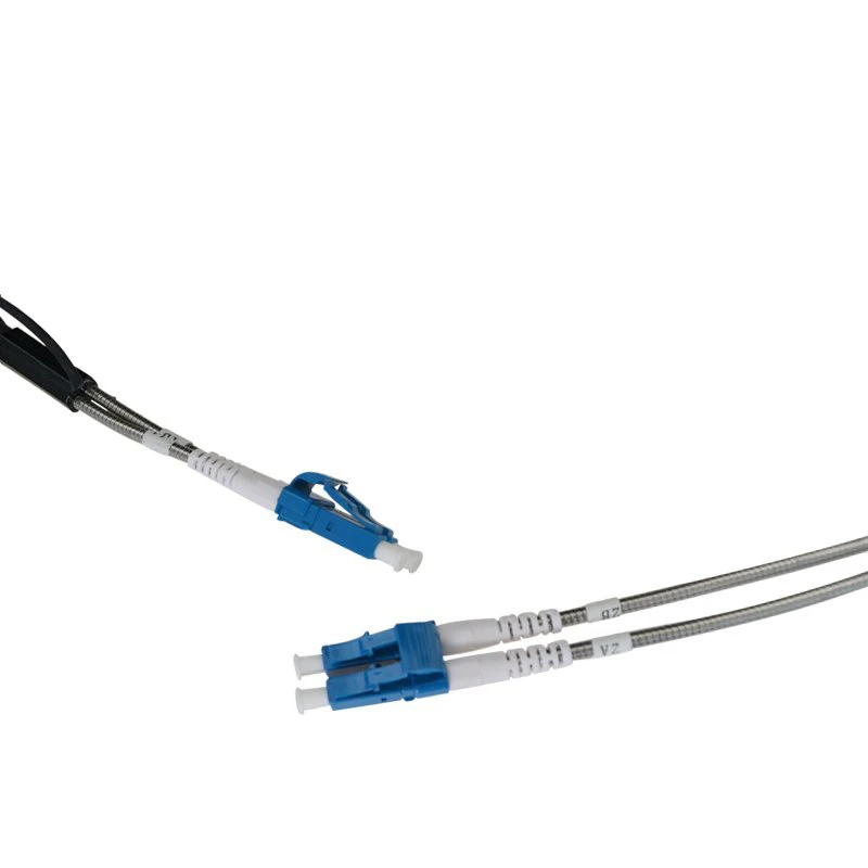 

High Quality 100M LC UPC Fiber Optic Patch Cord 2 core optical fiber cable Duplex Field Amored Fiber cable for base station