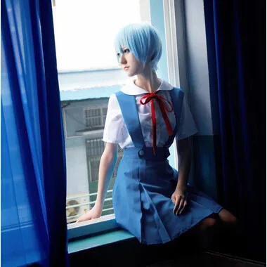 Новинка Evangelion костюм женский для праздника Хэллоуин Asuka Langley Soryu Tokyo Ayanami Rei костюм Школьная форма