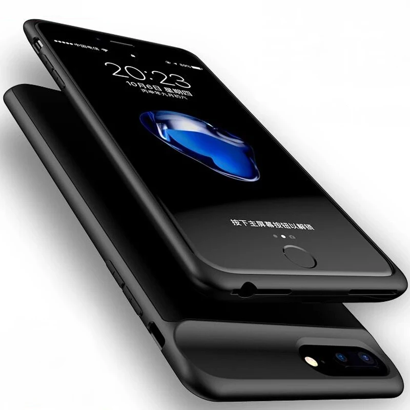 Ultra Slim внешнего резервного Батарея 7200 мАч чехол для телефона питания iPhone 7 P 8 6 5