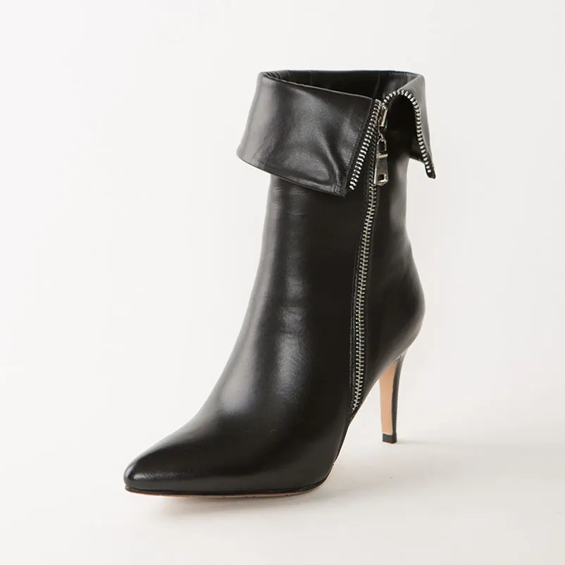 Women Boots Genuine Leather Quality Ladies Shoes European Fashion Ankle Autumn Sexy Heels Pointed Toe | Обувь