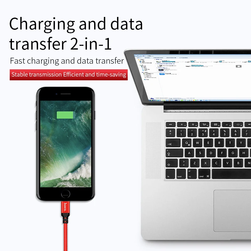 HOCO, Лучший USB кабель для зарядки iPhone 8, 7, 6, 5 plus, USB кабель для быстрой зарядки, кабель для передачи данных для iPhone 11 Pro, X, XS, Max, XR, iPad кабели