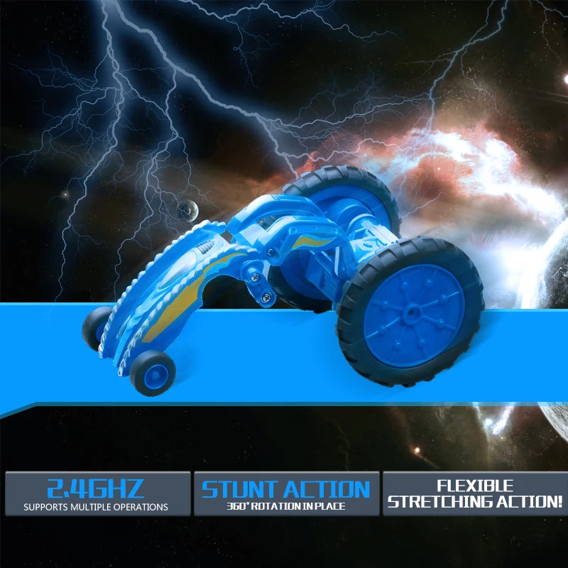 Крутой электронный трюковый автомобиль игрушки вращающийся игрушечный