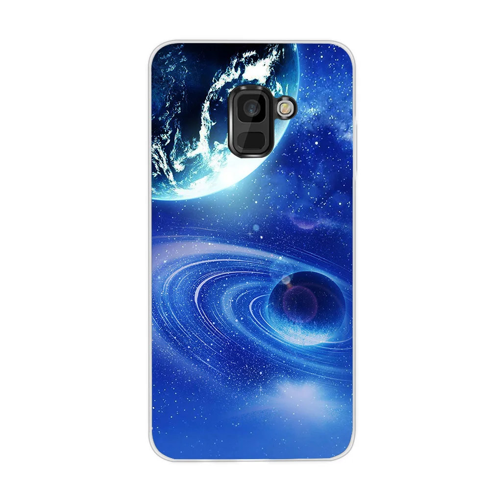 Мягкий ТПУ чехол для samsung Galaxy A8 космический силиконовый чехол для Galaxy A6 J4 J6 Plus J8 A7 A9 чехол для телефона s Coque capa