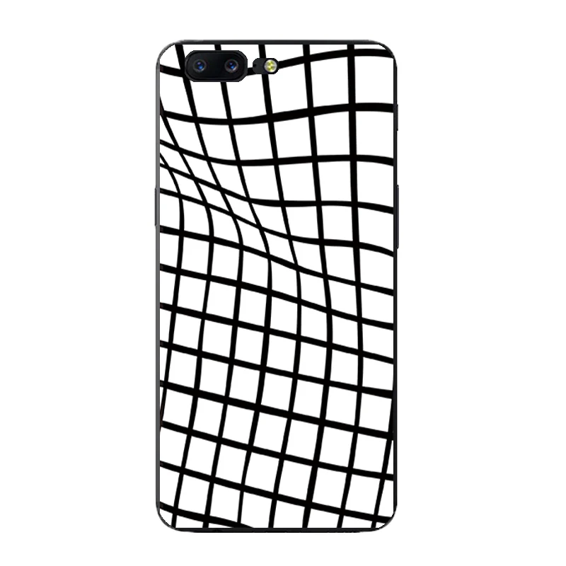 For OnePlus 5 TPU Shell One Plus 3 3T Phone Case DIY Custom 5.5 Inch 2 Fundas Geometry Striped Printing Coque |