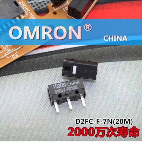 OMRON Япония мышь микропереключатель D2FC-F-7N белое пятно 10 м/20 м 50 м Micromotion МФ красный синий D2FC-FL 3M D2FC-F-K D2F-01F-T D2F-F-3-7