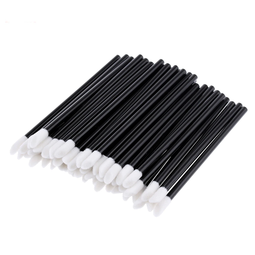 50 шт./упак. мягкая профессиональная одноразовая кисточка для макияжа губ губная