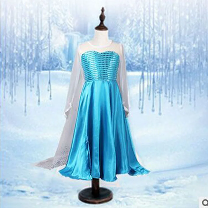 6.99 / pcs новорожденных девочек платье эльза анна ну вечеринку дети одеваются