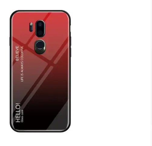 G7 чехол s для LG G7 G 7 чехол s Роскошный противоударный силиконовый чехол для LG G7 ThinQ роскошный защитный чехол из закаленного стекла - Цвет: Red