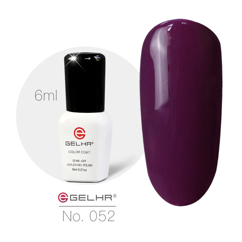GELHR 6 мл 052 Горячие Продаж Gelpolish Uv Гель Soak Off лак Маникюр Ногтей Польский Зрелые