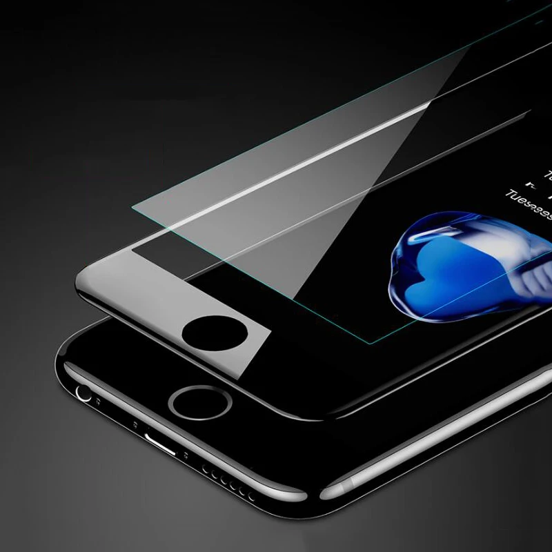 3D мягкий край Полное 9H закаленное стекло для iphone X 6 6s plus 7 8 защита экрана Защитная