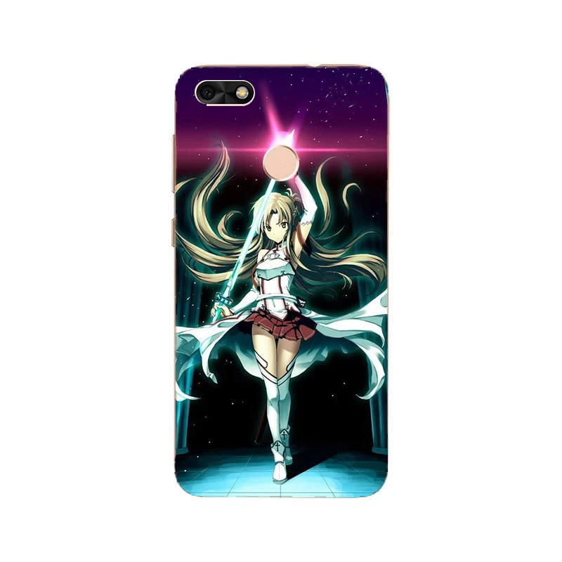 Sword Art Online SAO Anime Soft Silicone Paint Case For Huawei P9 lite mini/Y6 Pro 2017/Nova Lite 2017 Smart Phone Printed Cover | Мобильные