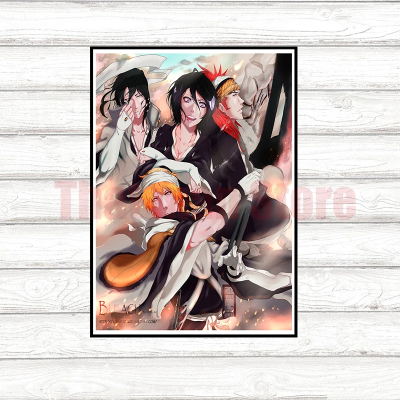 BLEACH плакаты мультфильм наклейки на стену белая мелованная бумага печатает Высокое разрешение гостиная спальня бар украшение дома арт бренд