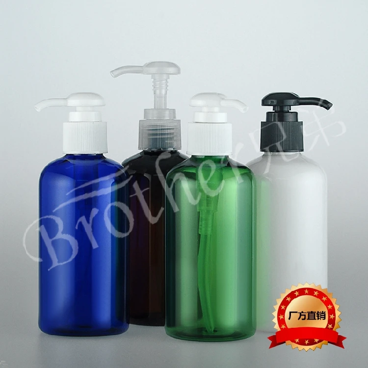 

220ml PET Round Shoulder Short Bottle Round Pump Emulsion Bottle 10PCS/LOT
