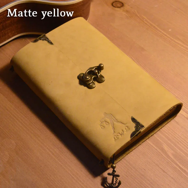 travelers notebook B6 leather Handmade First layer cowhide cover inserts Diary Journal school Hand Painted Sketchbook notepad | Канцтовары