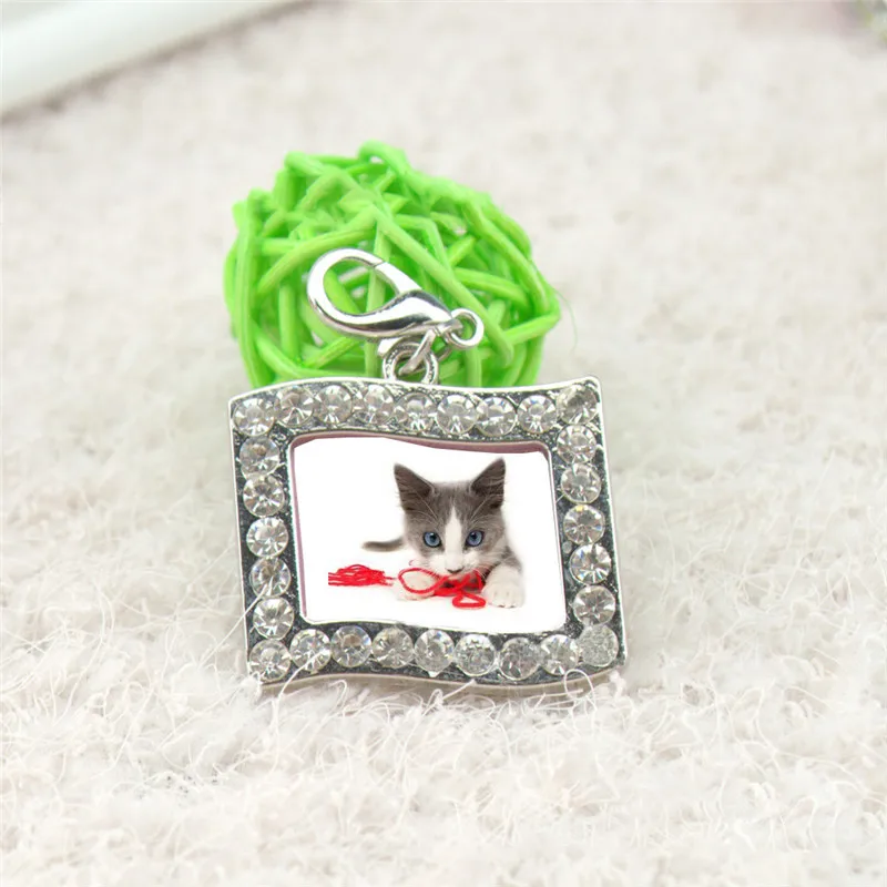 Собака ID Tag металлические Pet бирки для маленьких больших собак Персонализированная кость с лапами форма Имя тег фото ошейник Украшение Аксессуары для домашних животных