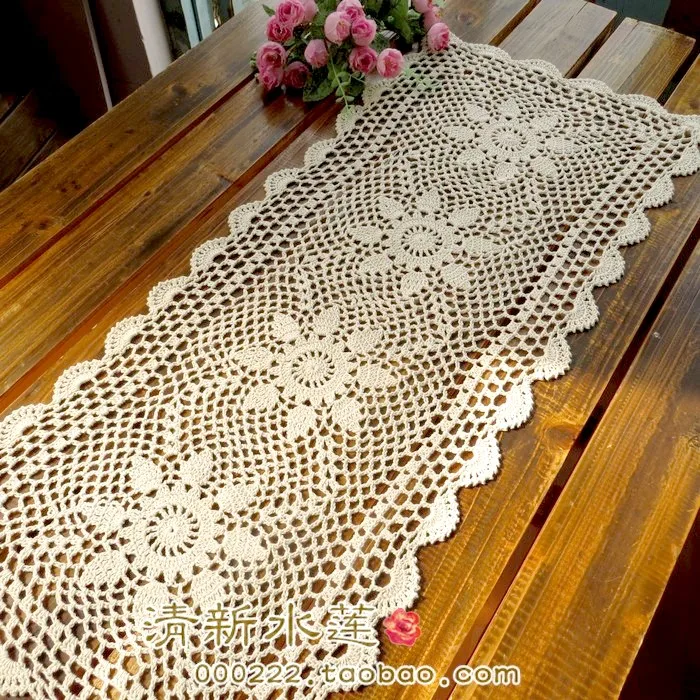 Европейский стиль ручная работа игла для вязания крючком 100% хлопок Настольная