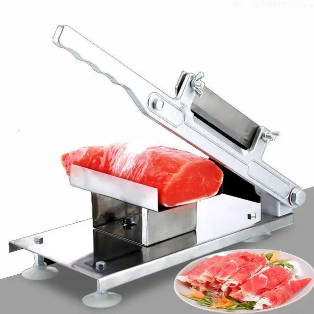 Ручная мясорубка замороженная ГОВЯЖЬЯ ломтерезка резак из нержавеющей стали