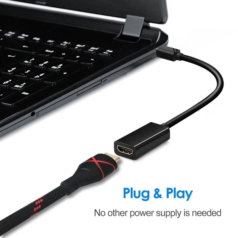 Mini DisplayPort HDMI Кабель адаптер DP Thunderbolt видео конвертер HD tv для MacBook Mac Для iMac ТВ