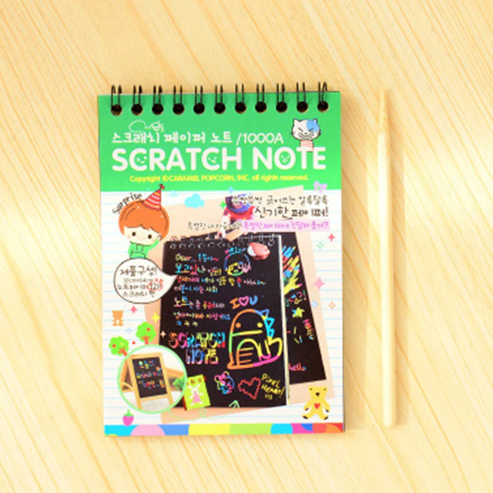 Черная картонная доска для рисования царапин 1 шт. | Дом и сад