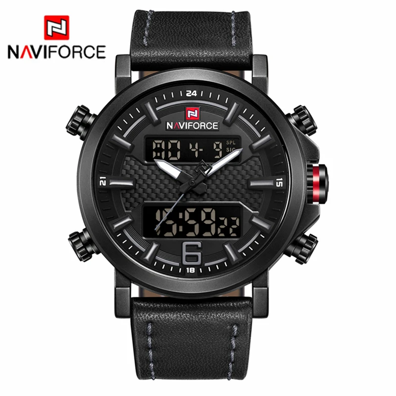 Часы наручные NAVIFORCE Мужские кварцевые брендовые Роскошные спортивные