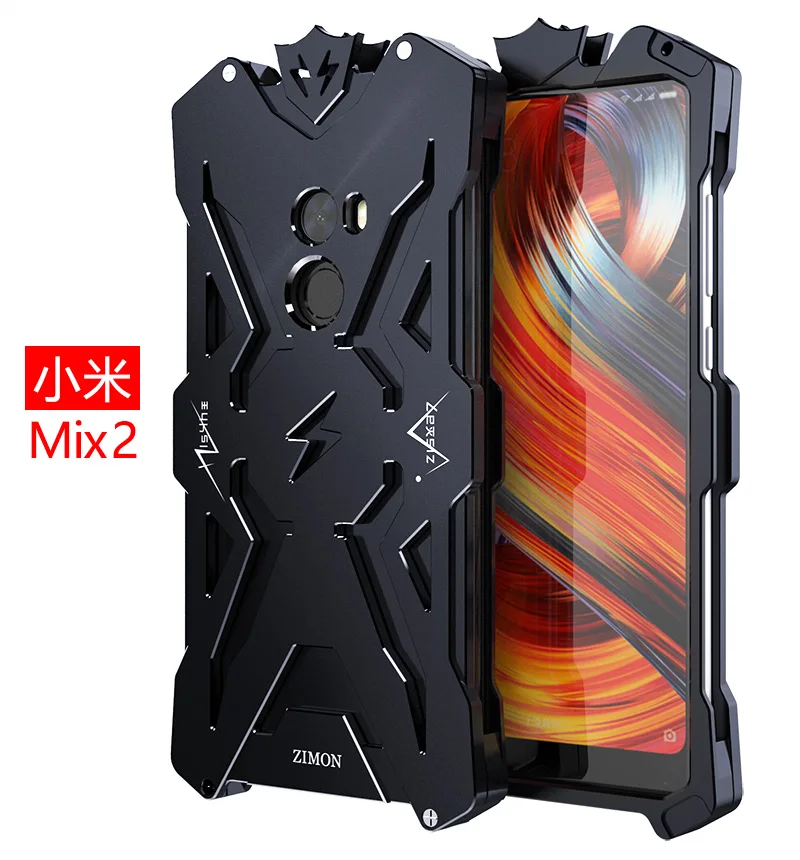 Авиационный алюминиевый металлический чехол Zimon прочная защита для Xiaomi Mi Mix 2 Mix2