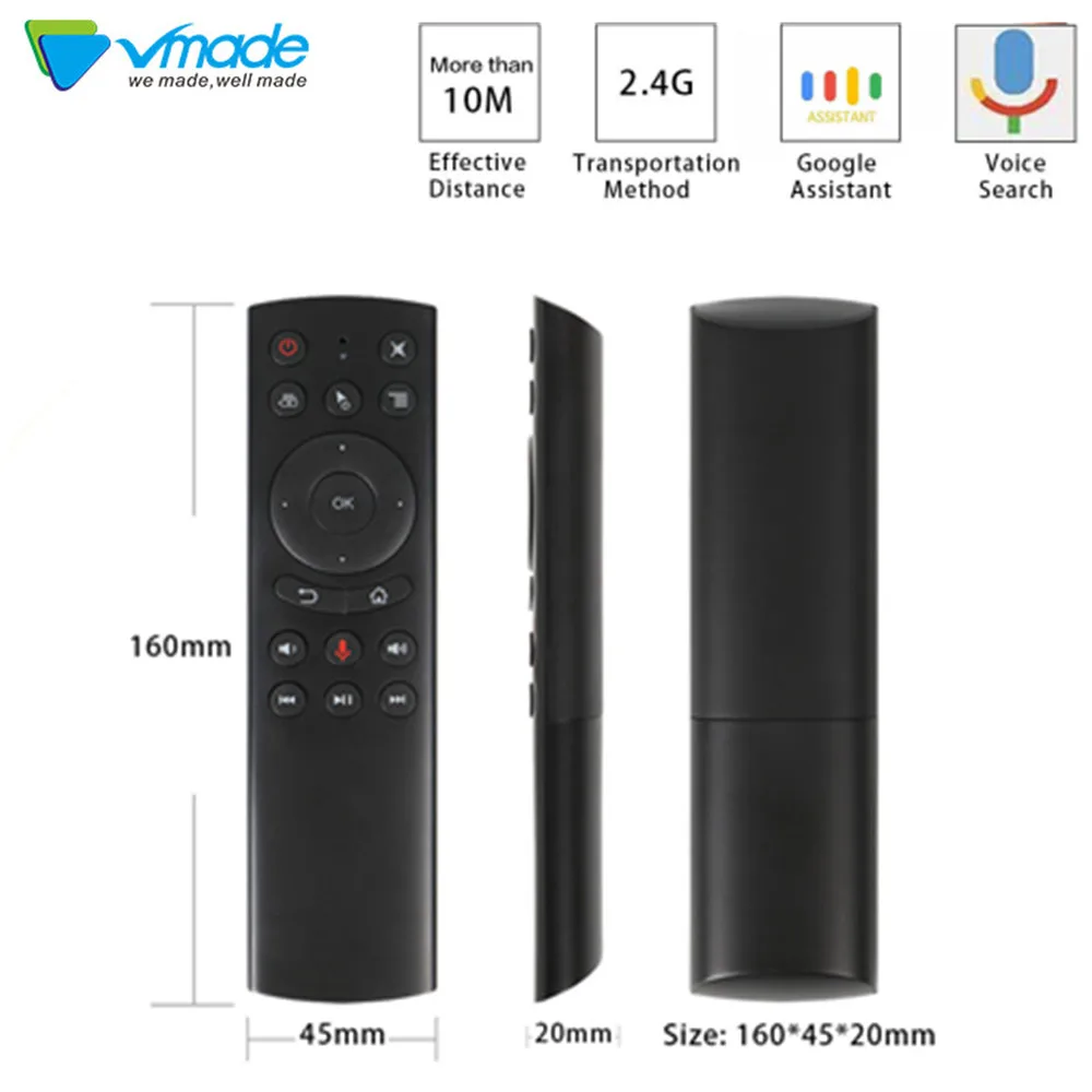 Vmade Air мышь голос управление с микрофон 2 4 г беспроводной Дистанционное Поддержка