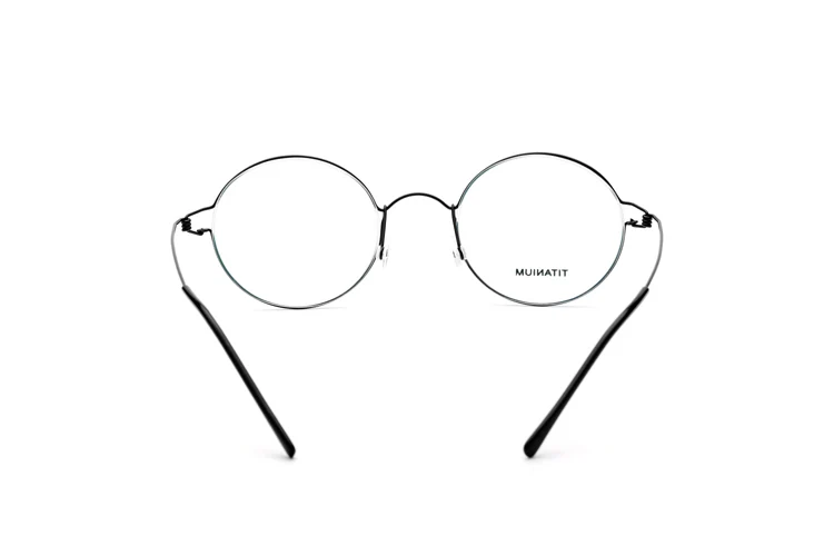 100% настоящие титановые мужские круглые датские корейские очки Moon Jae in