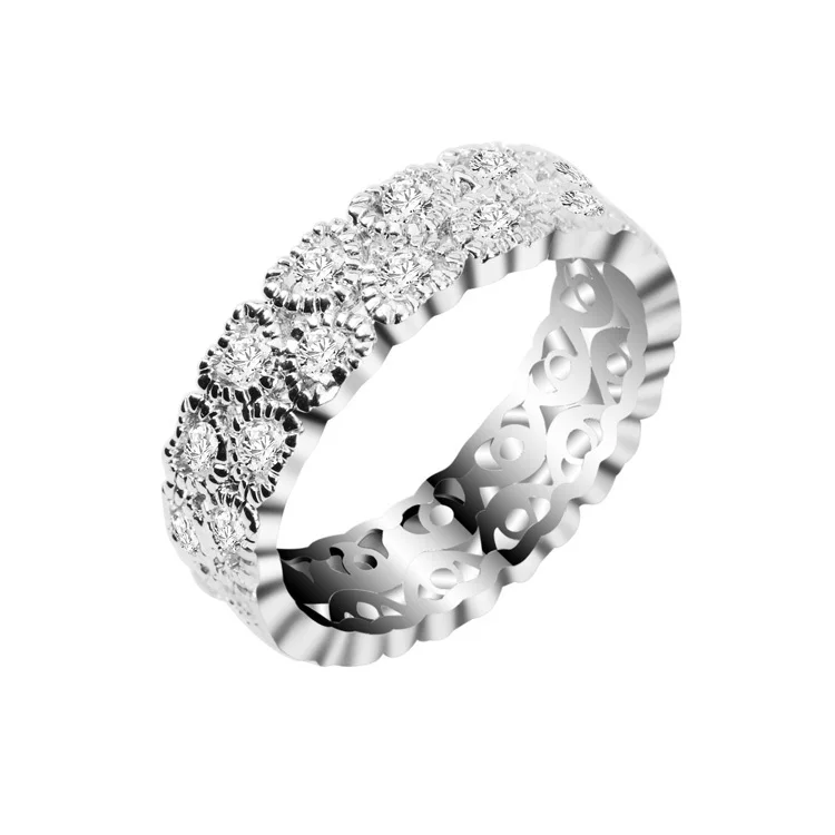 Обручальные кольца с кристаллами для женщин ювелирные изделия фианитом модные