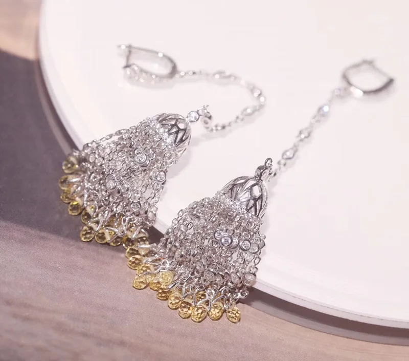 Дизайнерские Модные вечерние велирные изделия из стерлингового серебра 925 пробы