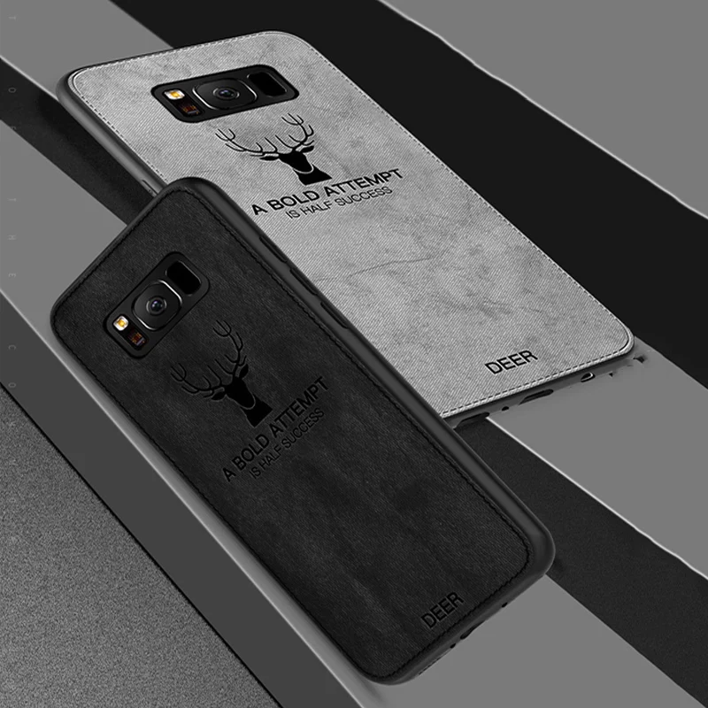Тканевый чехол с оленем для Samsung Galaxy Note8 galaxy Note 8 полный телефона N9500 Мягкий
